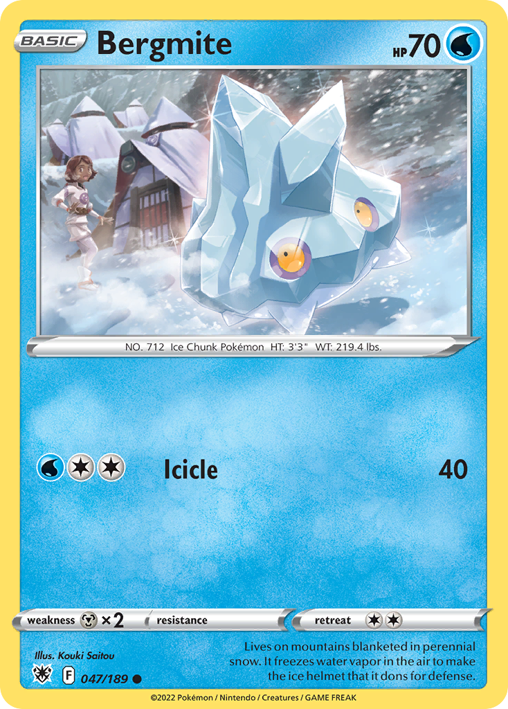 Bergmite 47/189 — English Pokémon Astral Radiance (2022)