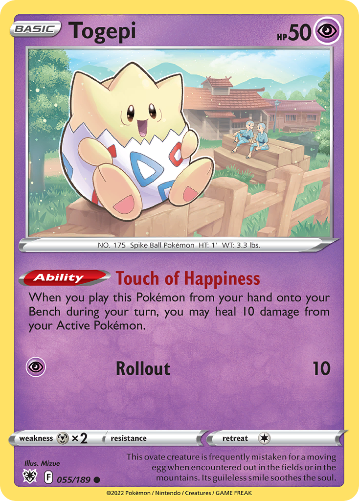 Togepi 55/189 — English Pokémon Astral Radiance (2022)