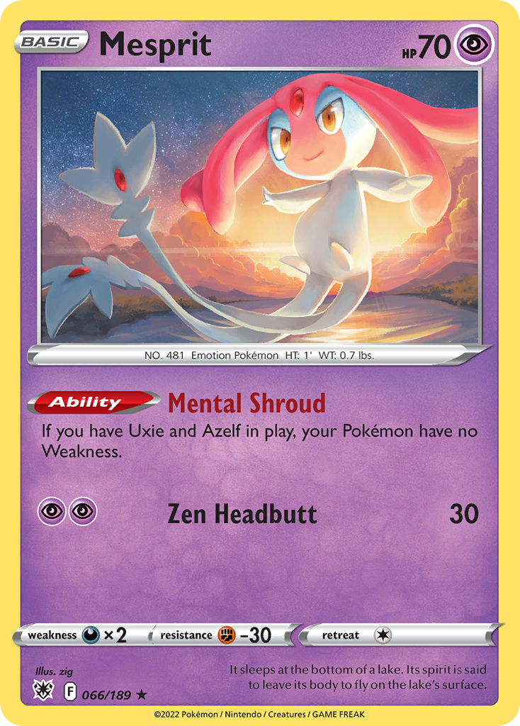 Mesprit 66/189 — English Pokémon Astral Radiance (2022)