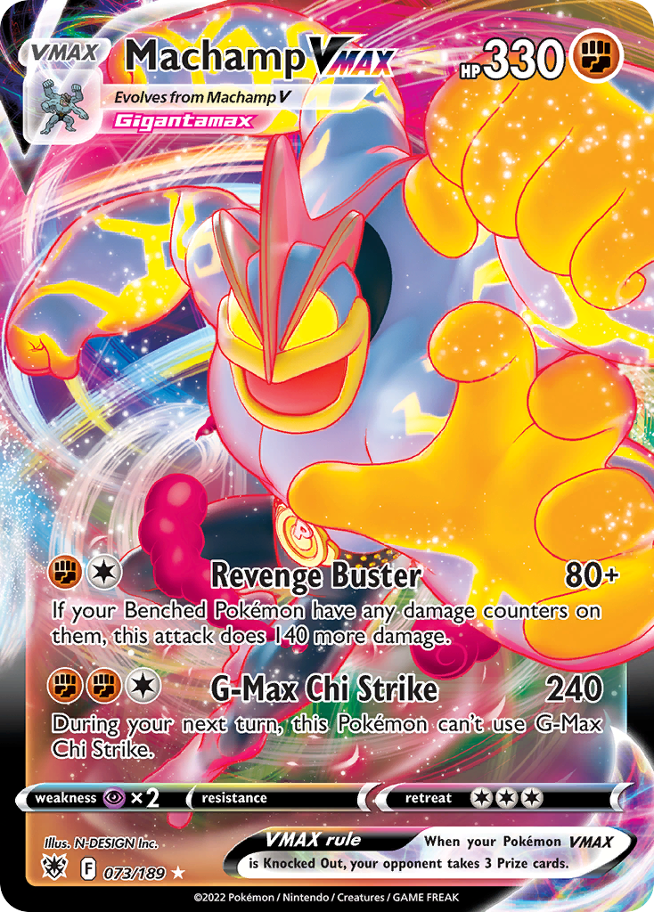 Machamp VMAX 73/189 — English Pokémon Astral Radiance (2022)