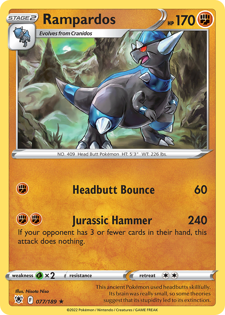 Rampardos 77/189 — English Pokémon Astral Radiance (2022)
