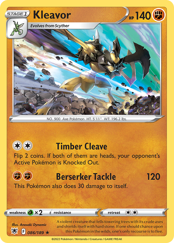 Kleavor 86/189 — English Pokémon Astral Radiance (2022)