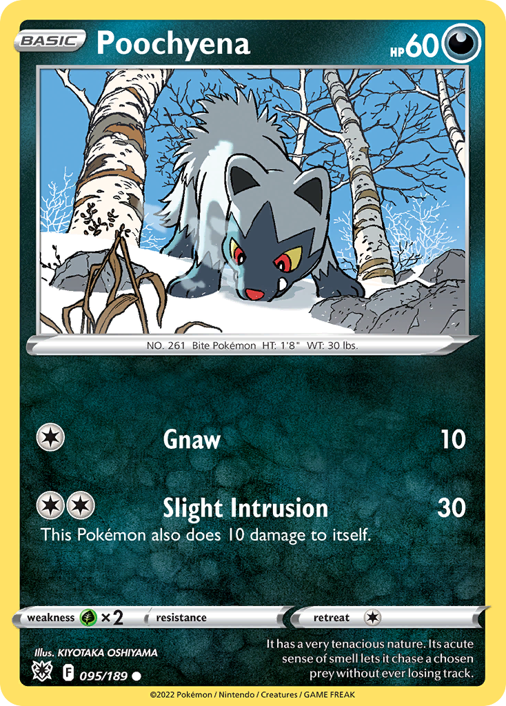 Poochyena 95/189 — English Pokémon Astral Radiance (2022)