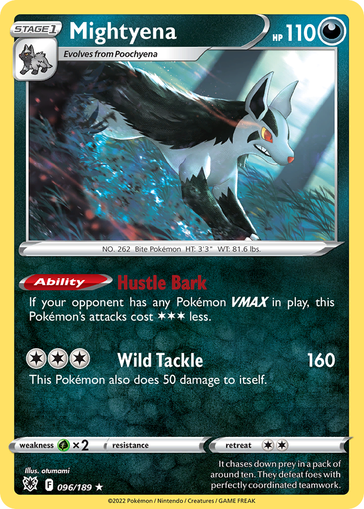 Mightyena 96/189 — English Pokémon Astral Radiance (2022)