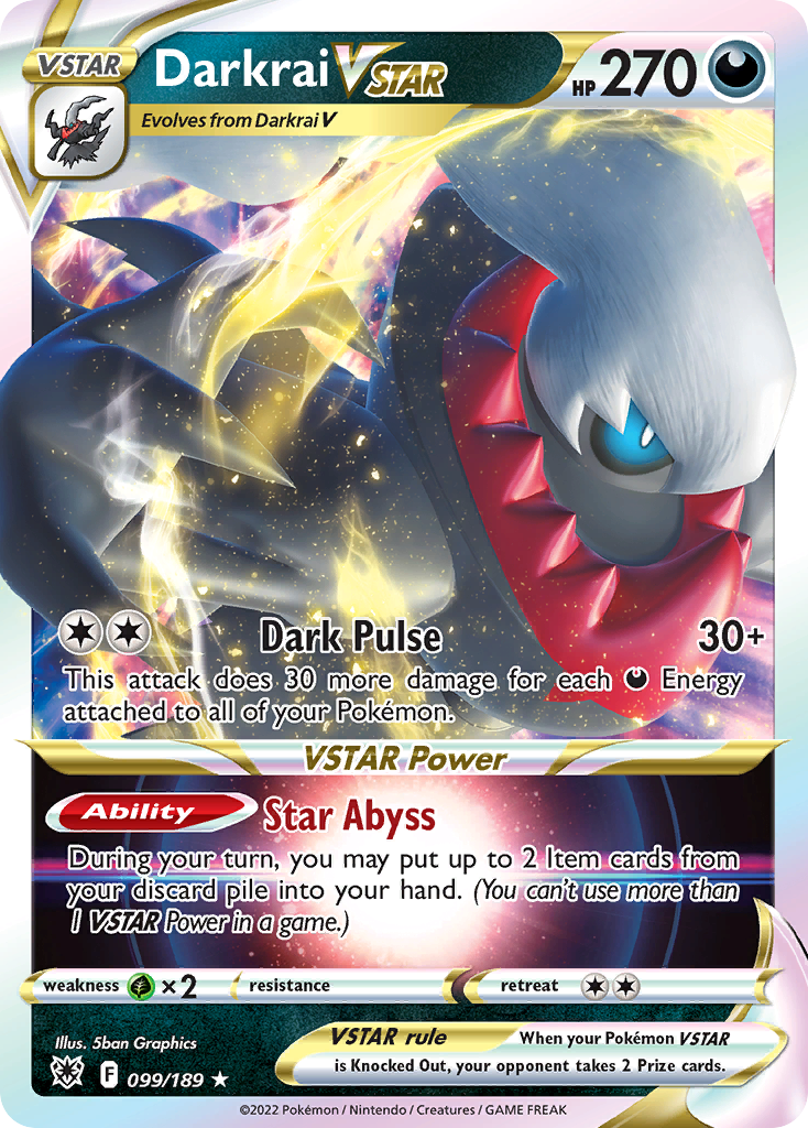 Darkrai VSTAR 99/189 — English Pokémon Astral Radiance (2022)
