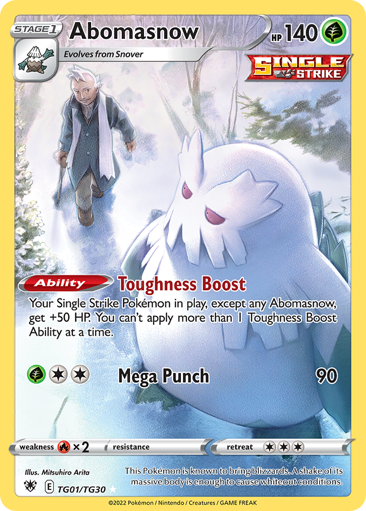 Abomasnow TG01/TG30 — English Pokémon Astral Radiance Trainer Gallery (2022)