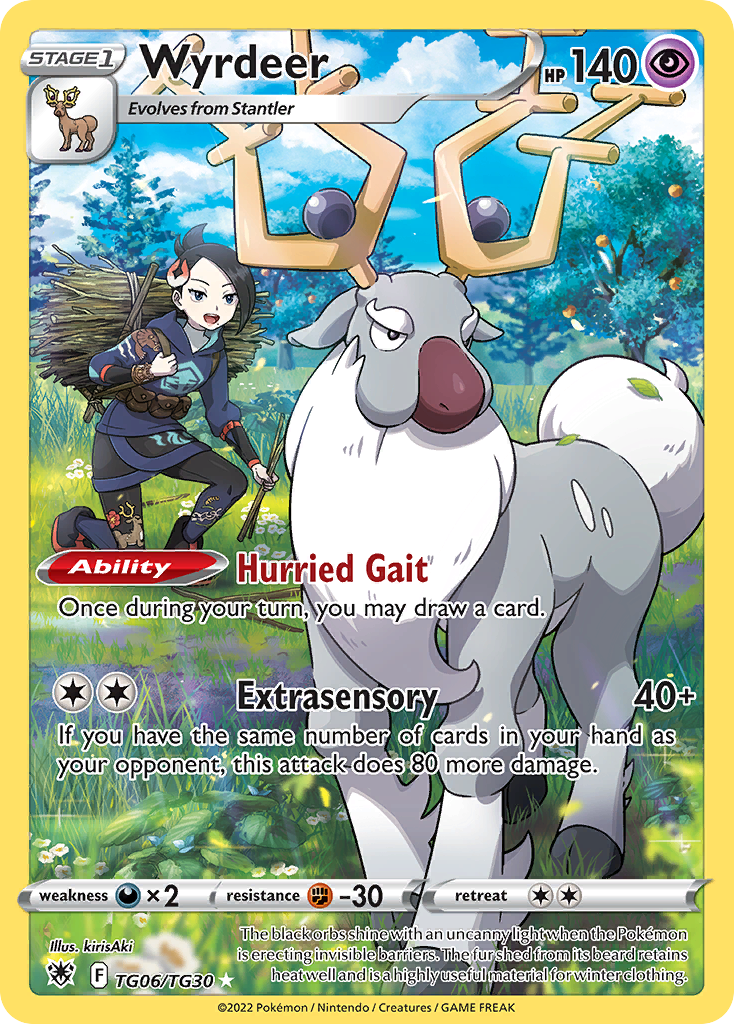 Wyrdeer TG06/TG30 — English Pokémon Astral Radiance Trainer Gallery (2022)