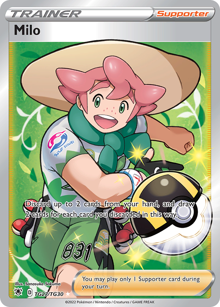 Milo TG27/TG30 — English Pokémon Astral Radiance Trainer Gallery (2022)