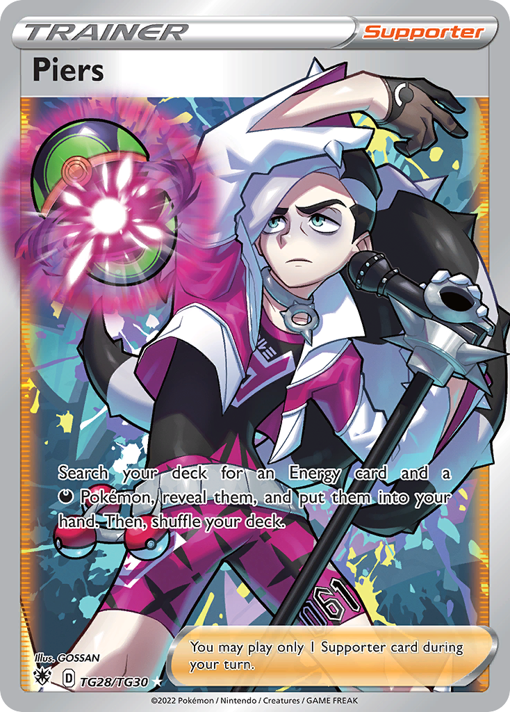 Piers TG28/TG30 — English Pokémon Astral Radiance Trainer Gallery (2022)