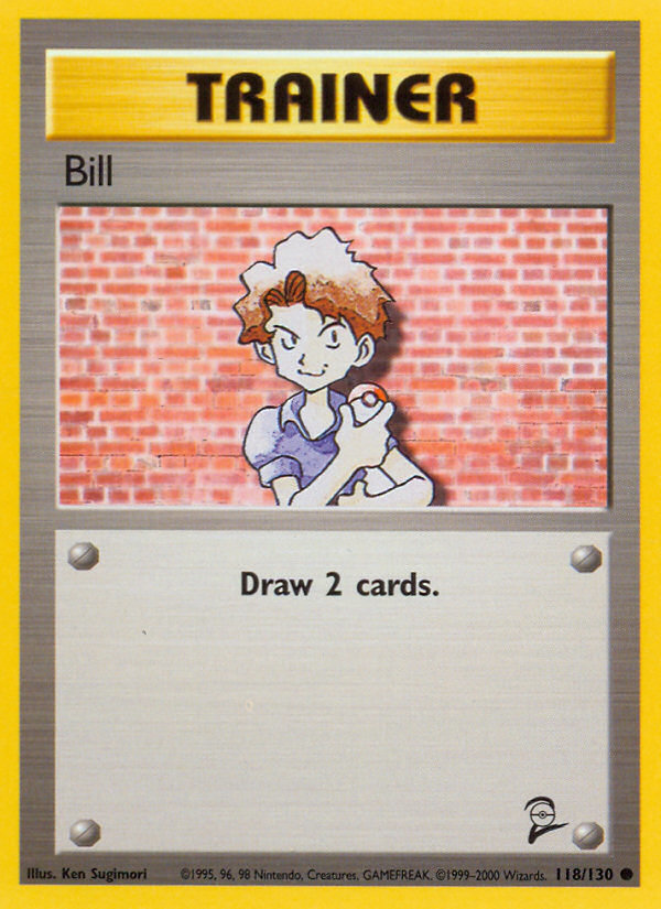 Bill 118/130 — Pokémon Base Set 2 card