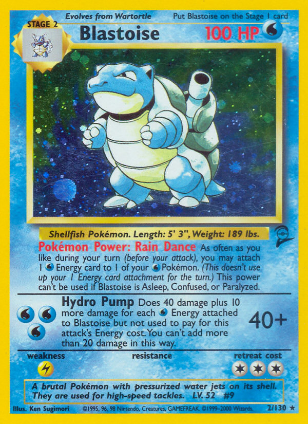 Blastoise 2/130 — Pokémon Base Set 2 card