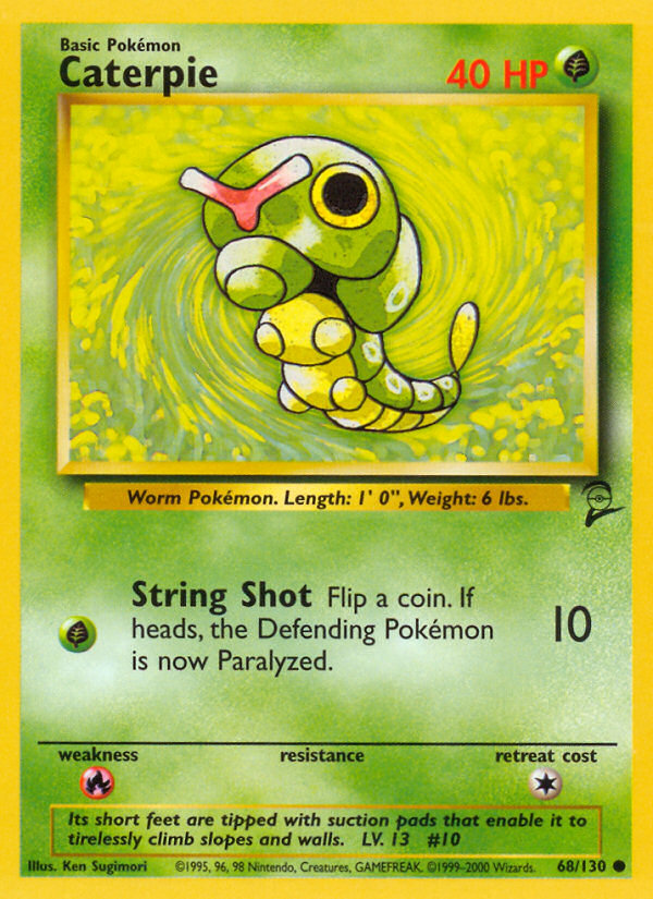 Caterpie 68/130 — Pokémon Base Set 2 card