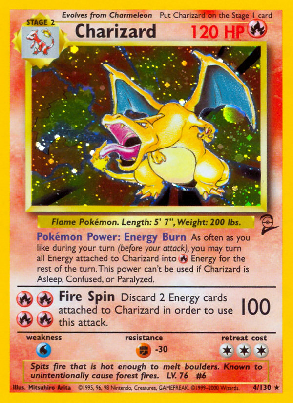Charizard 4/130 — Pokémon Base Set 2 card