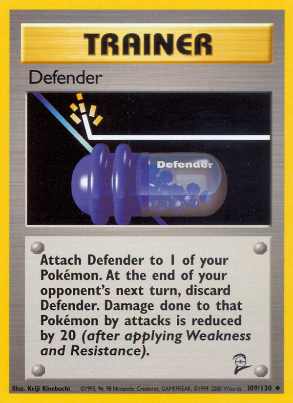 Defender 109/130 — Pokémon Base Set 2 card