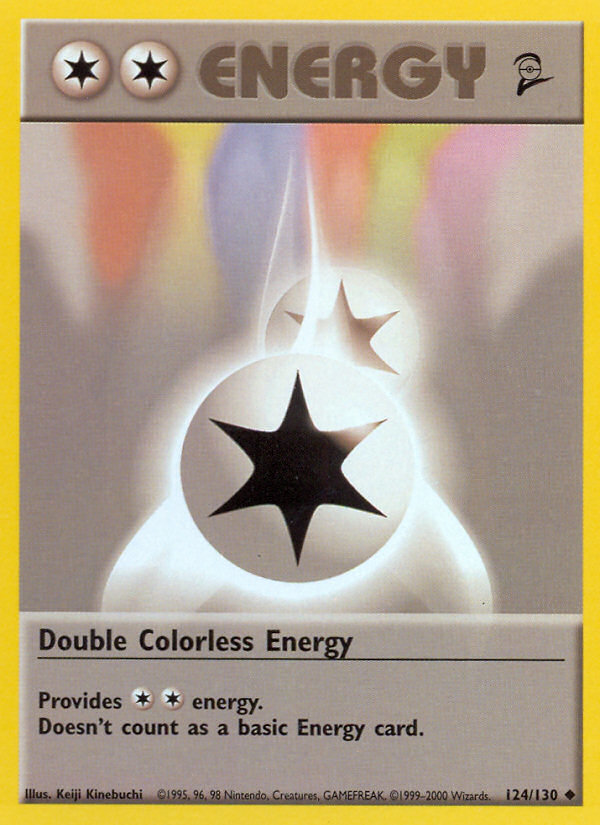 Double Colorless Energy 124/130 — Pokémon Base Set 2 card