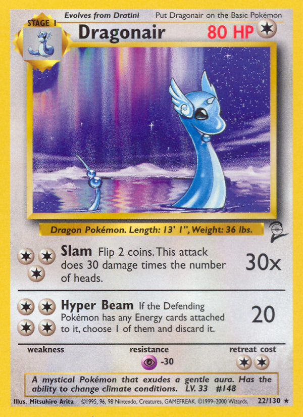 Dragonair 22/130 — Pokémon Base Set 2 card