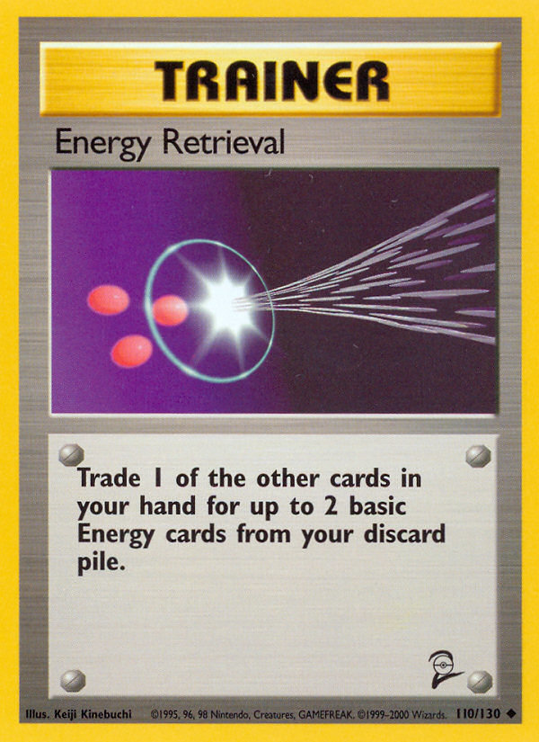 Energy Retrieval 110/130 — Pokémon Base Set 2 card