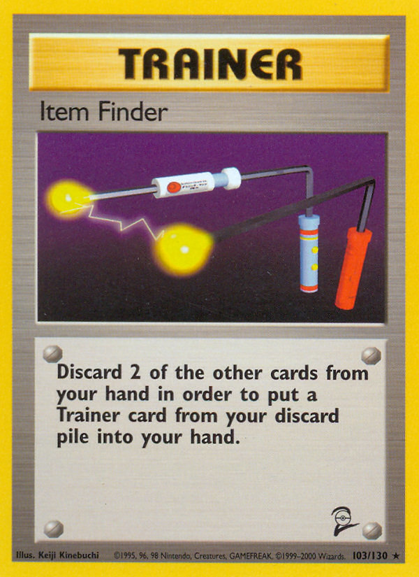 Item Finder 103/130 — Pokémon Base Set 2 card
