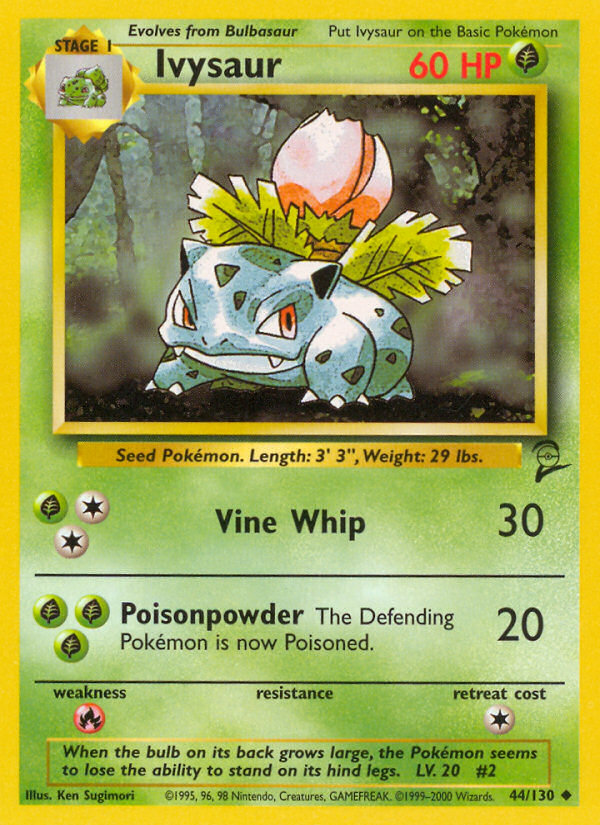 Ivysaur 44/130 — Pokémon Base Set 2 card