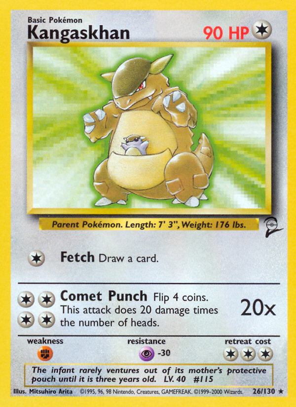 Kangaskhan 26/130 — Pokémon Base Set 2 card