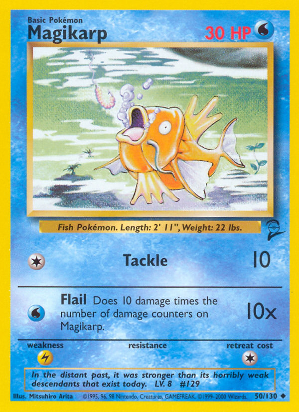 Magikarp 50/130 — Pokémon Base Set 2 card