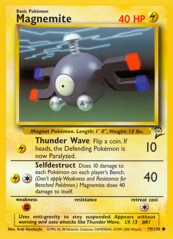 Magnemite 79/130 — Pokémon Base Set 2 card