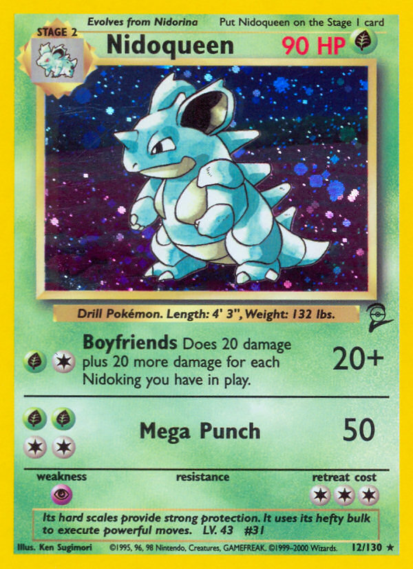 Nidoqueen 12/130 — Pokémon Base Set 2 card