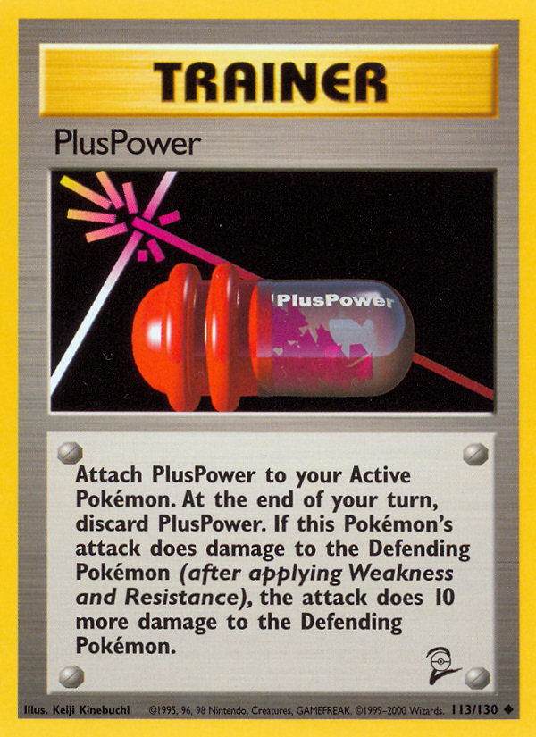 PlusPower 113/130 — Pokémon Base Set 2 card