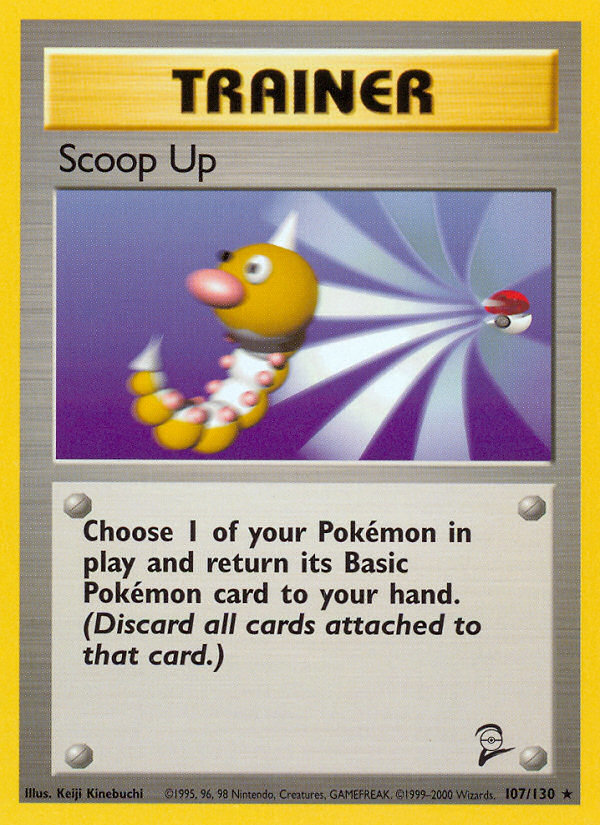 Scoop Up 107/130 — Pokémon Base Set 2 card