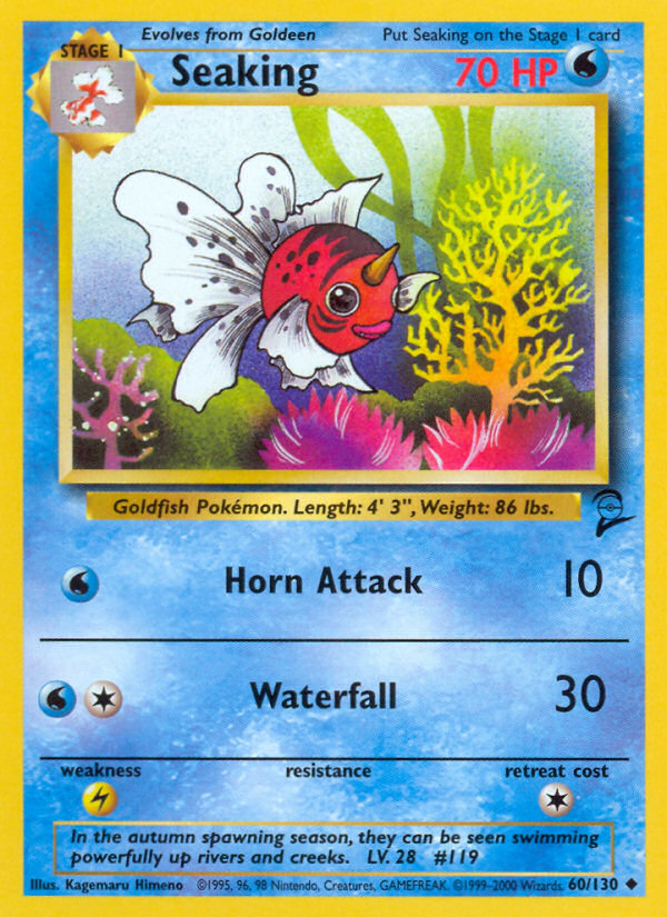 Seaking 60/130 — Pokémon Base Set 2 card