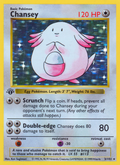 Chansey 3/102 Pokémon Base Set card