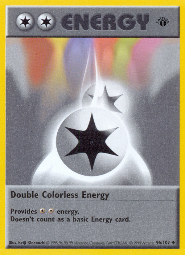 Double Colorless Energy 96/102 Pokémon Base Set card