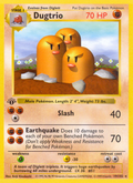 Dugtrio 19/102 Pokémon Base Set card