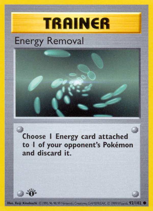 Energy Removal 92/102 Pokémon Base Set card