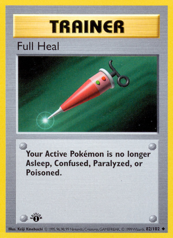 Full Heal 82/102 Pokémon Base Set card