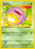 Koffing 51/102 Pokémon Base Set card