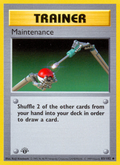 Maintenance 83/102 Pokémon Base Set card