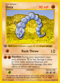 Onix 56/102 Pokémon Base Set card