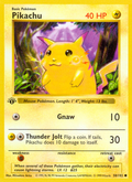Pikachu 58/102 Pokémon Base Set card