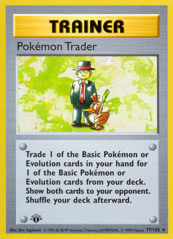 Pokémon Trader 77/102 Pokémon Base Set card