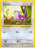 Rattata 61/102 Pokémon Base Set card