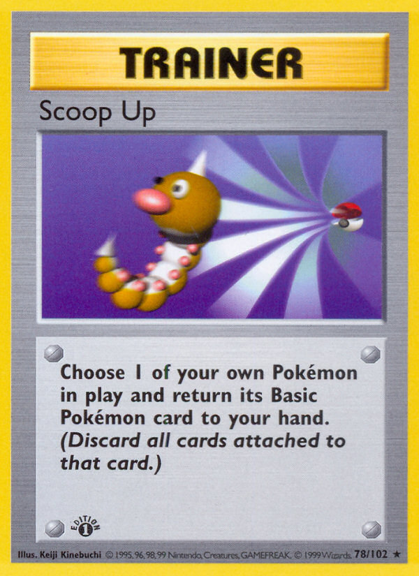 Scoop Up 78/102 Pokémon Base Set card