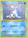 Seel 41/102 Pokémon Base Set card