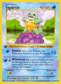 Squirtle 63/102 Pokémon Base Set card