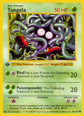 Tangela 66/102 Pokémon Base Set card