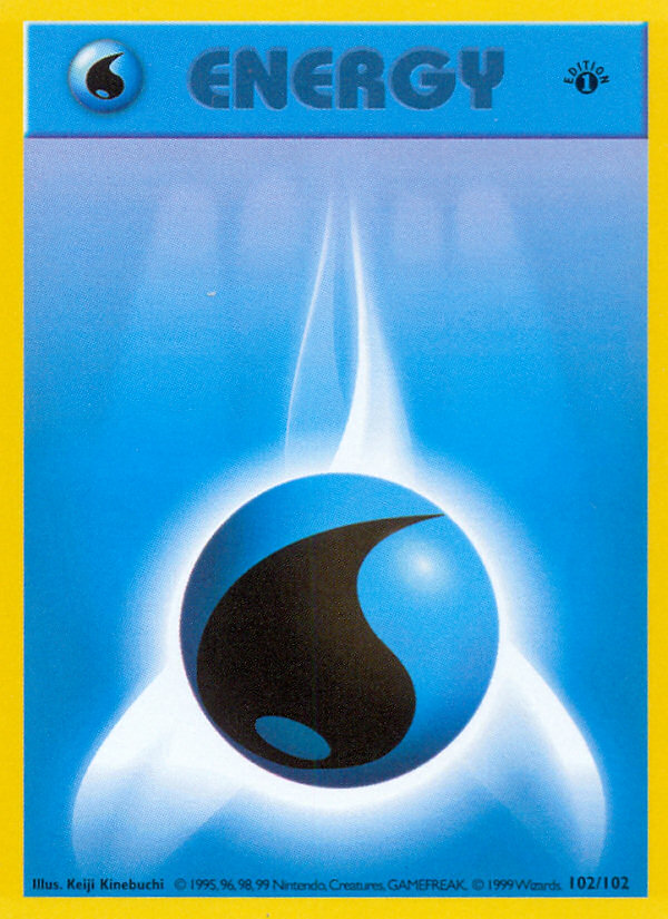 Water Energy 102/102 Pokémon Base Set card