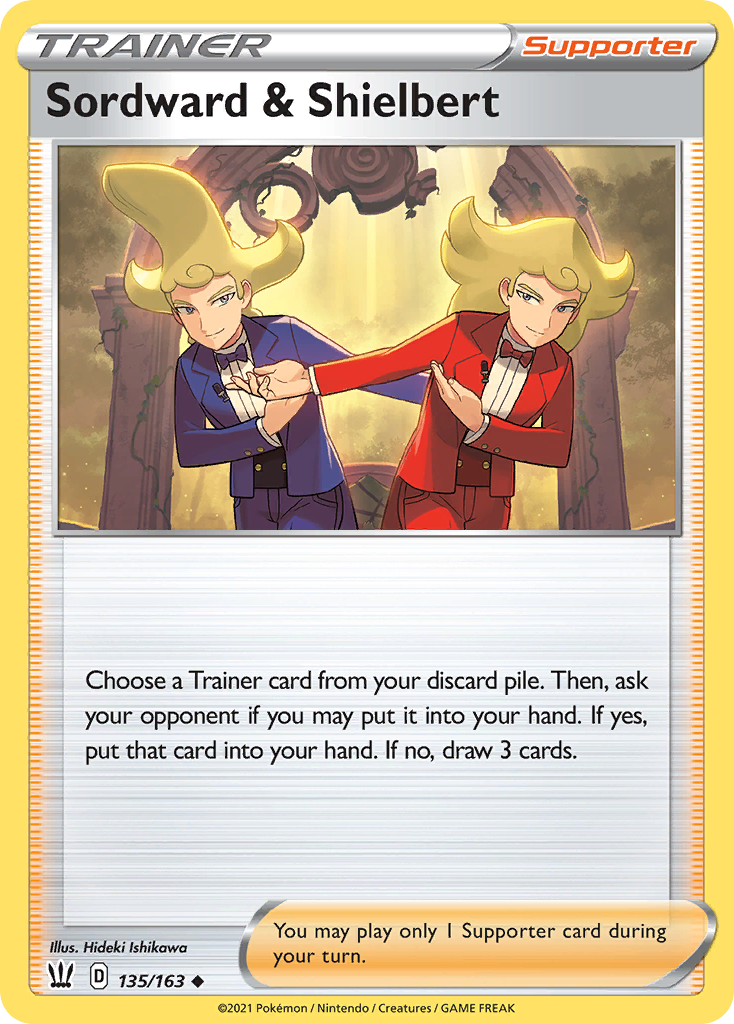 Sordward & Shielbert 135/163 — English Pokémon Battle Styles (2021) card