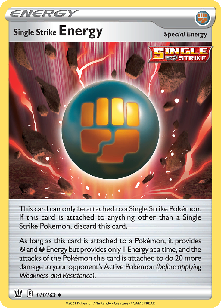 Single Strike Energy 141/163 — English Pokémon Battle Styles (2021) card