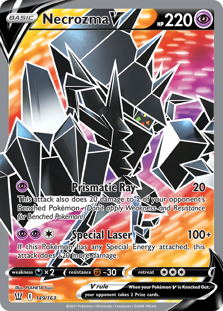 Necrozma V 149/163 — English Pokémon Battle Styles (2021) card