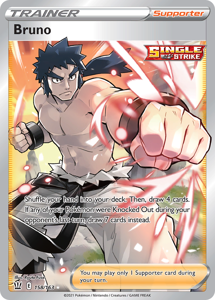 Bruno 158/163 — English Pokémon Battle Styles (2021) card